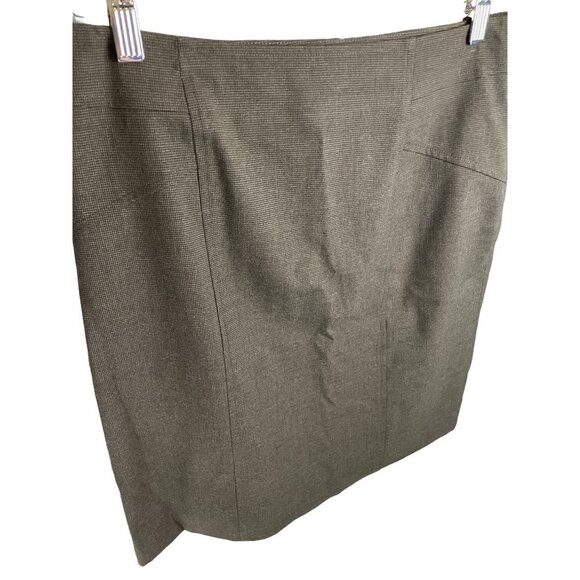 Coldwater Creek Brown Cotton Straight Pencil Skirt Sz 10P - Picture 3 of 9